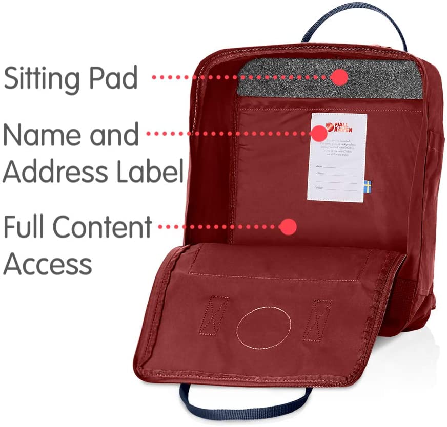 Fjallraven, Kanken Classic Backpack for Everyday, Ox Red