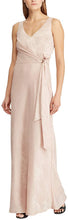 
                        
                          將圖片載入圖庫檢視器 LAUREN RALPH LAUREN Womens Jaylene Shimmer Tie-Front Evening Dress
                        
                      