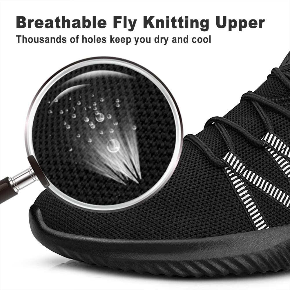 Feethit Mens Slip On Running Shoes Breathable Lightweight Comfortable Fashion Non Slip Sneakers for Men