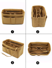 
                        
                          Load image into Gallery viewer, Felt Fabric Purse Tote Diaper Bag Organizer Insert Bag in Bag with Zipper Inner Pocket For Neverfull Speedy
                        
                      