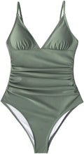 
                        
                          將圖片載入圖庫檢視器 CUPSHE Women's One Piece Swimsuit Tummy Control V Neck Two Piece Bathing Suit
                        
                      