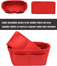 
                        
                          Cargar imagen en el visor de la galería, Felt Purse Bag Organizer Insert with zipper Bag Tote Shaper Fit Speedy Neverfull MM GM
                        
                      