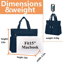 
                        
                          將圖片載入圖庫檢視器 Canvas Tote Bag Waterproof Nylon Multi Pocket Shoulder Bags Laptop Work Bag Teacher Purse and Handbags for Women &amp; Men
                        
                      