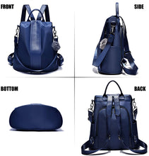 
                        
                          Load image into Gallery viewer, Women Backpack Purse Waterproof Nylon Anti-theft Rucksack Lightweight Shoulder Bag
                        
                      