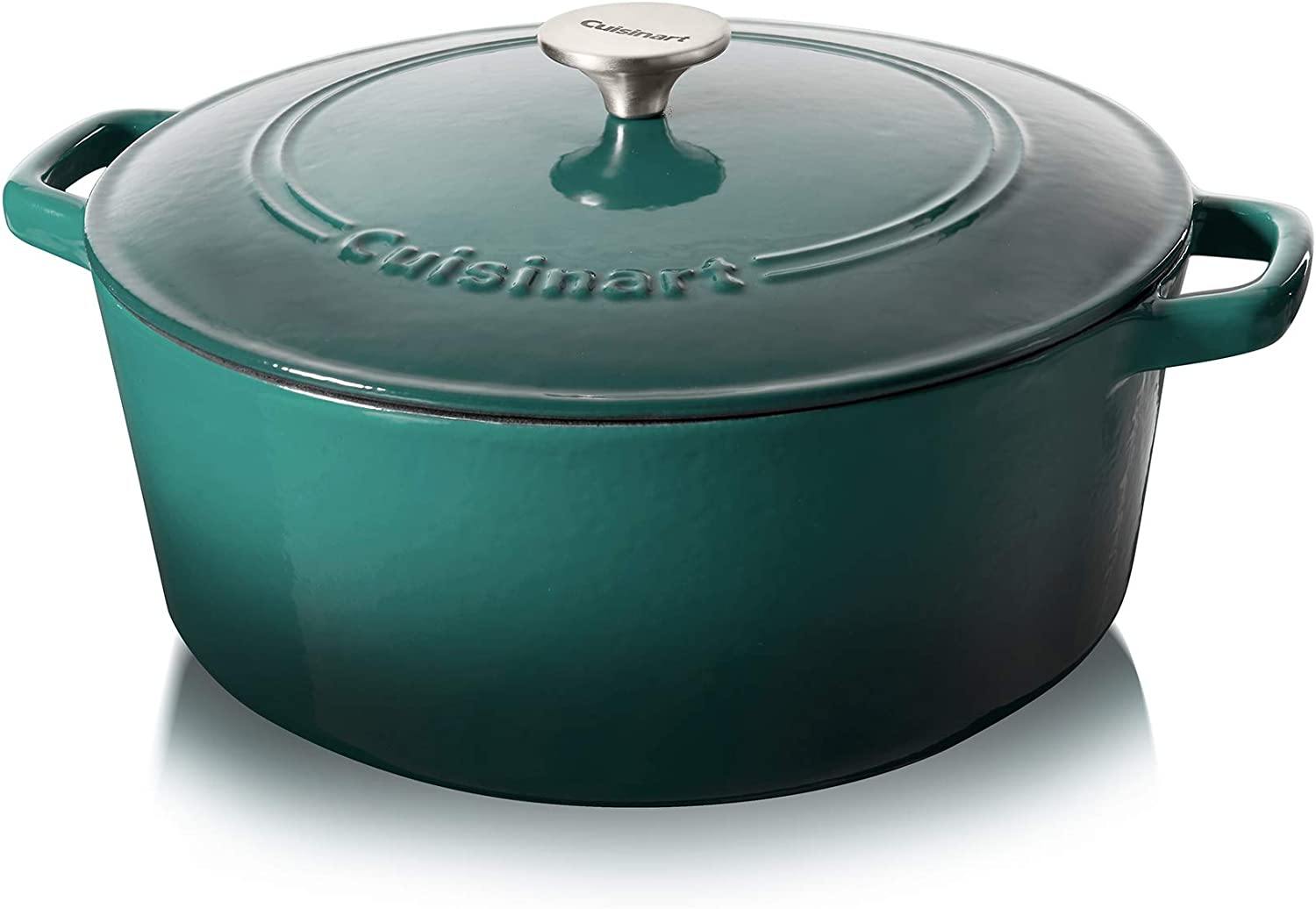 Cuisinart Cast Iron Casserole, Terracotta Orange, 7-Quart - JOY2ESpree