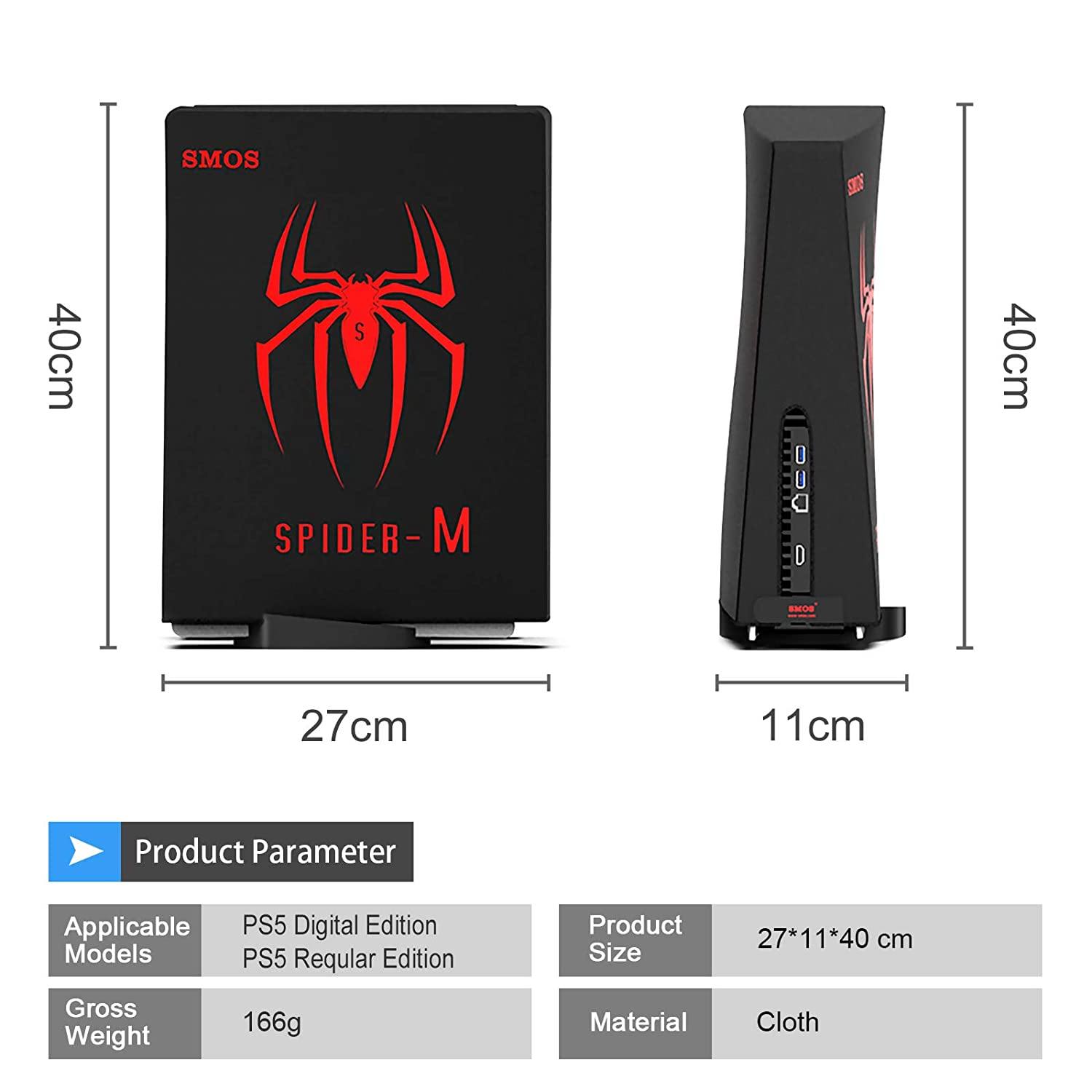 PS5 Console Dust Cover Custom Spider-M Designed for PS5 - JOY2ESpree