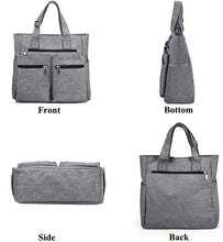 
                        
                          將圖片載入圖庫檢視器 Canvas Tote Bag Waterproof Nylon Multi Pocket Shoulder Bags Laptop Work Bag Teacher Purse and Handbags for Women &amp; Men
                        
                      