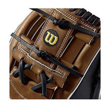 
                        
                          Cargar imagen en el visor de la galería, Wilson A2000 11.75-Inch SuperSkin Baseball Glove, Saddle Tan/White/Black, Left (Right Hand Throw) - JOY2ESpree
                        
                      