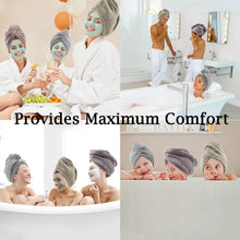
                        
                          Load image into Gallery viewer, Vinker 3 Pack Hair Towel Wrap, Microfiber Quick Drying Hair Towels, Bath Dryer Caps, Bath Hair Drying Towel, Quick Dryer Hat for Women Girls
                        
                      