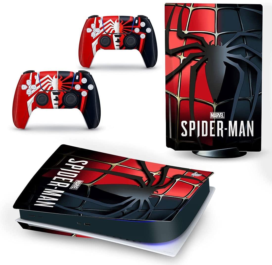Mmoptop PS5 Skin Venom for Playstation 5 Disc Edition with Console and Dualsense Controller Full Set - JOY2ESpree