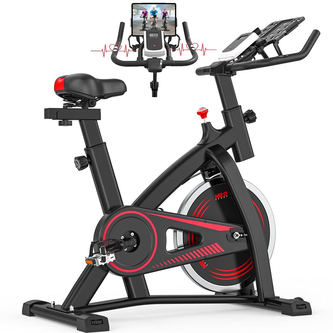 Hitosport Indoor Cycling Bike Stationary, Exercise Bike for Home with LCD Monitor for Home Gym Cardio Workout Bike - JOY2ESpree