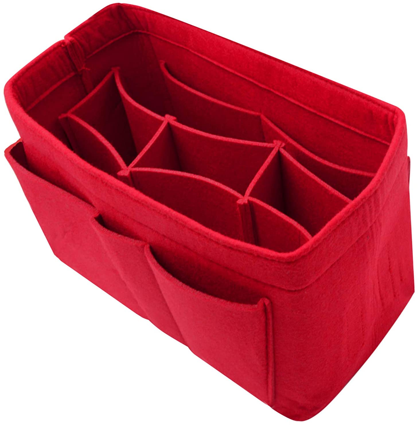 Purse Bag Organizer Insert with Lots of Different Size Spaces Divider Shaper for Speedy Shoulder Hobo Bag Keep Stuff Organized