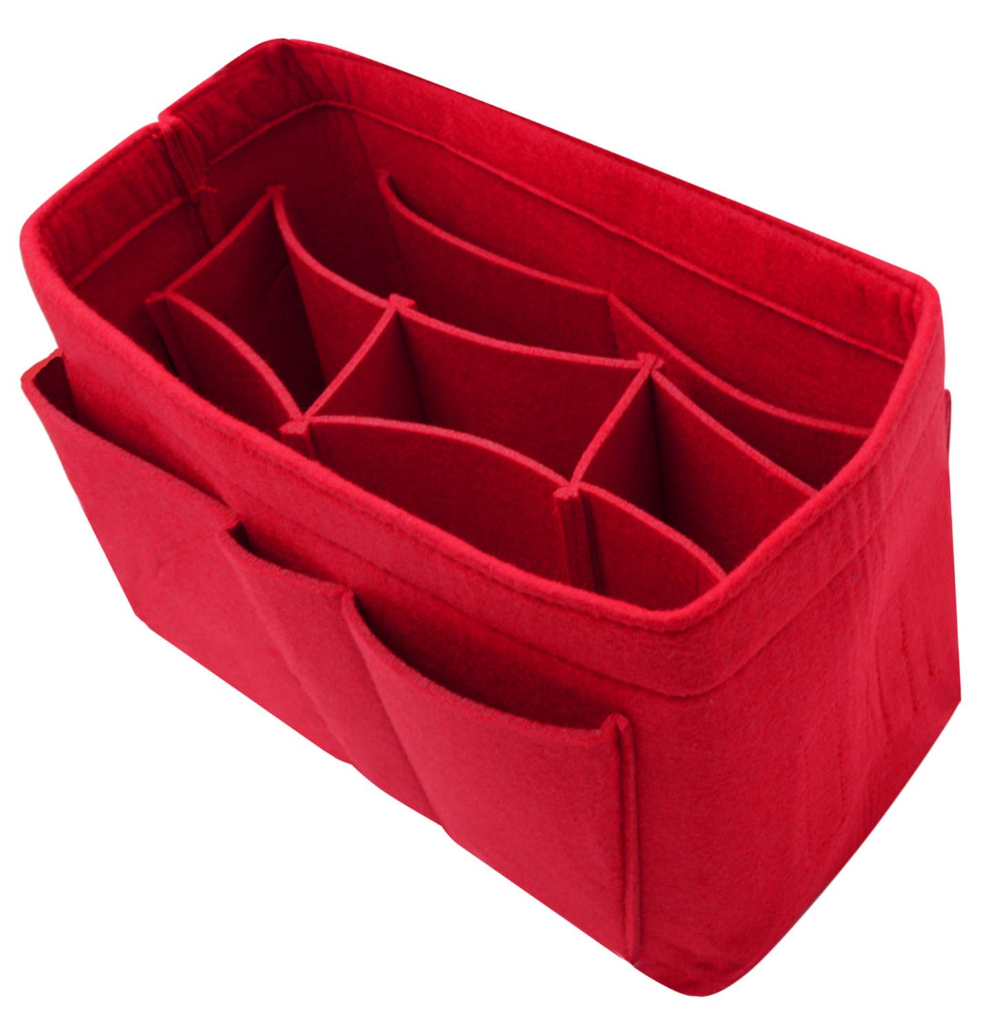 Purse Bag Organizer Insert with Lots of Different Size Spaces Divider Shaper for Speedy Shoulder Hobo Bag Keep Stuff Organized