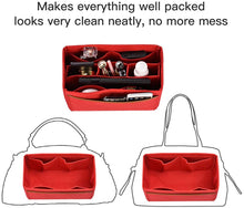 
                        
                          Load image into Gallery viewer, Felt Insert Bag Organizer Bag in Bag Handbag Fit LV Speedy Neverfull Longchamp
                        
                      