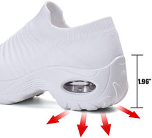 
                        
                          Load image into Gallery viewer, STQ Slip On Breathe Mesh Walking Shoes Women Fashion Sneakers Comfort Wedge Platform Loafers
                        
                      
