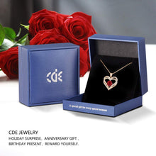 
                        
                          Cargar imagen en el visor de la galería, CDE Forever Love Heart Women Necklace 925 Sterling Silver Rose Gold Plated Birthstone Pendant Necklaces for Women - JOY2ESpree
                        
                      