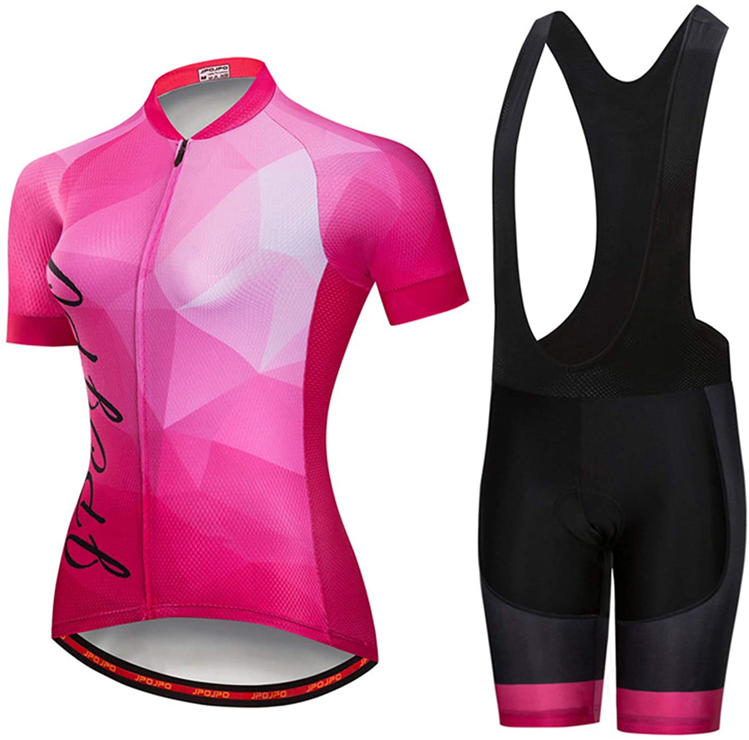 Women's Cycling Clothing Short Sleeve Bike Jersey Sets Bib Shorts Summer Cycling Sets Reflective