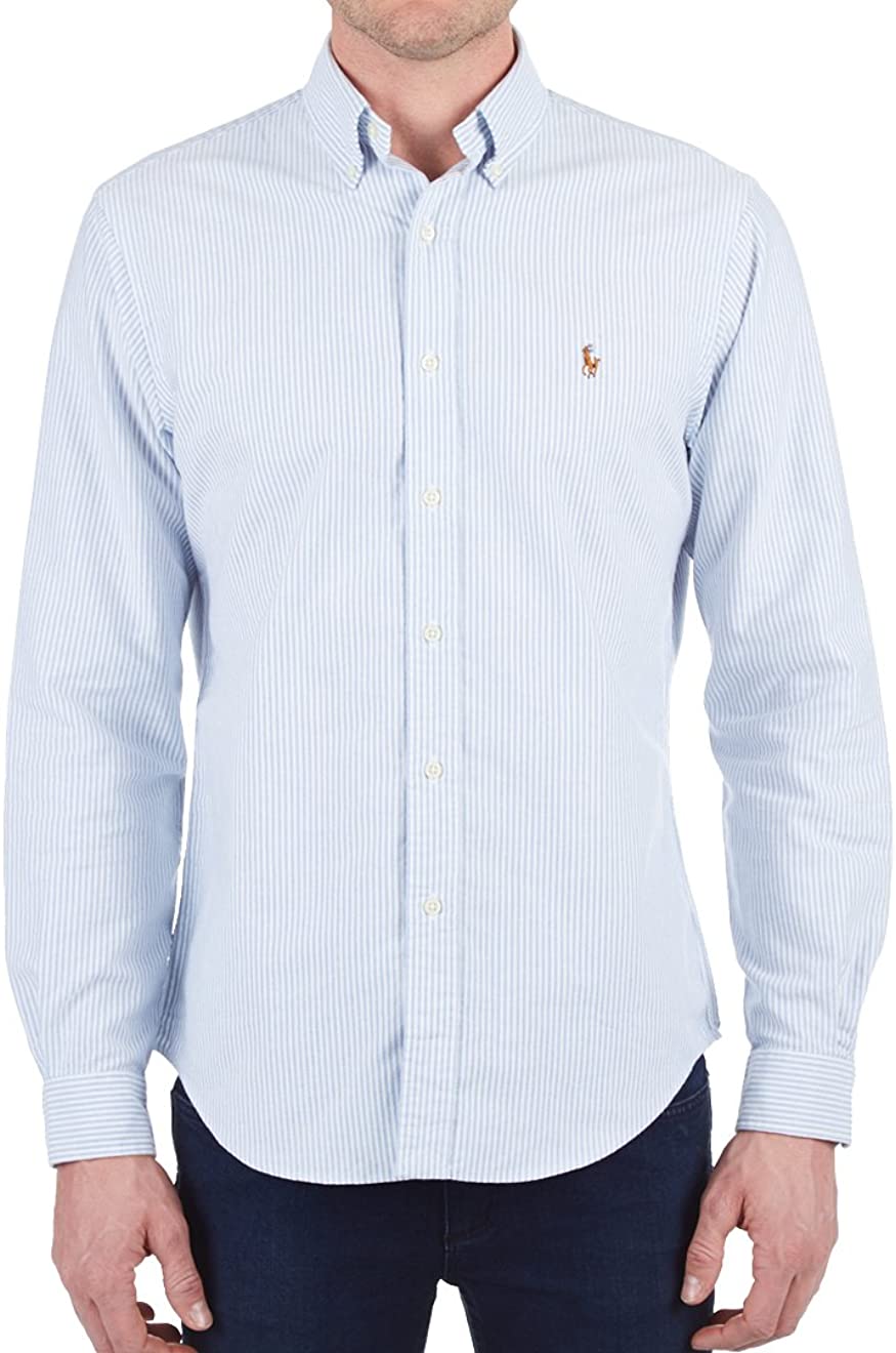 Ralph Lauren Mens Logo Button-Down Dress Shirt