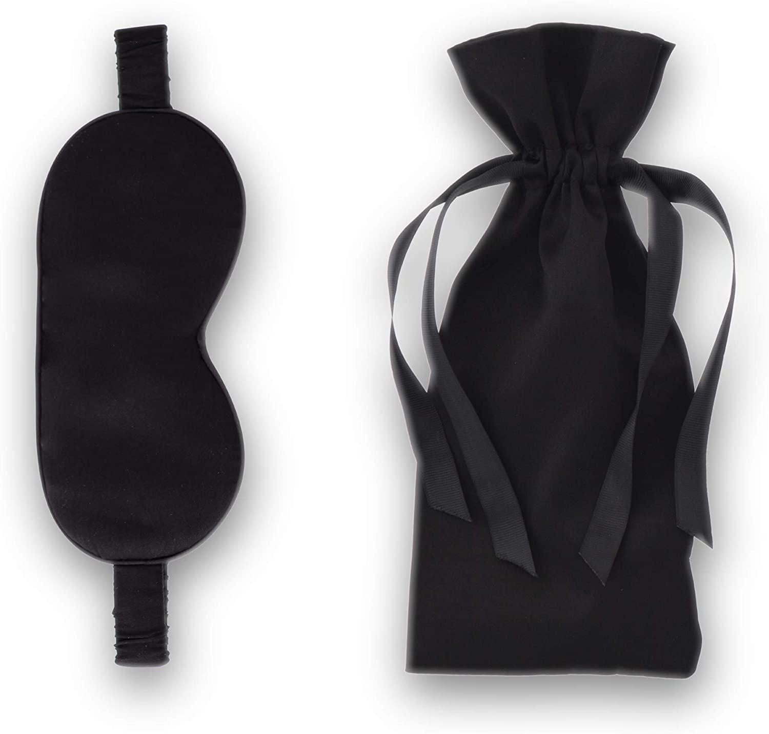 Silk Dreams Sleeping Mask with Pouch - Blackout Night Sleep Mask