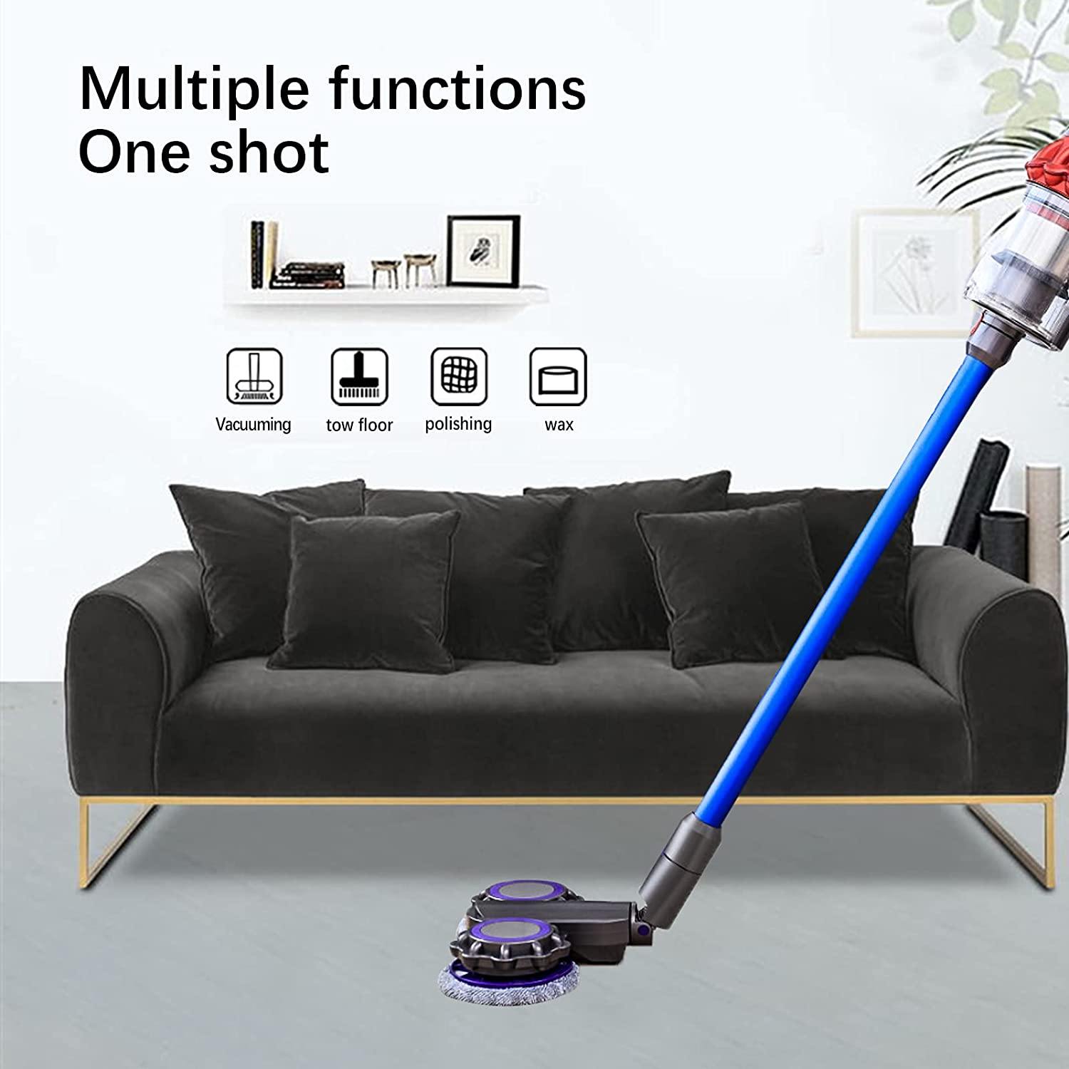 Electric Mop Head Attachment for Dyson V7 V8 V10 V11 Cordless Stick Vacuum Cleaner, Hardwood Floor Attachment - JOY2ESpree
