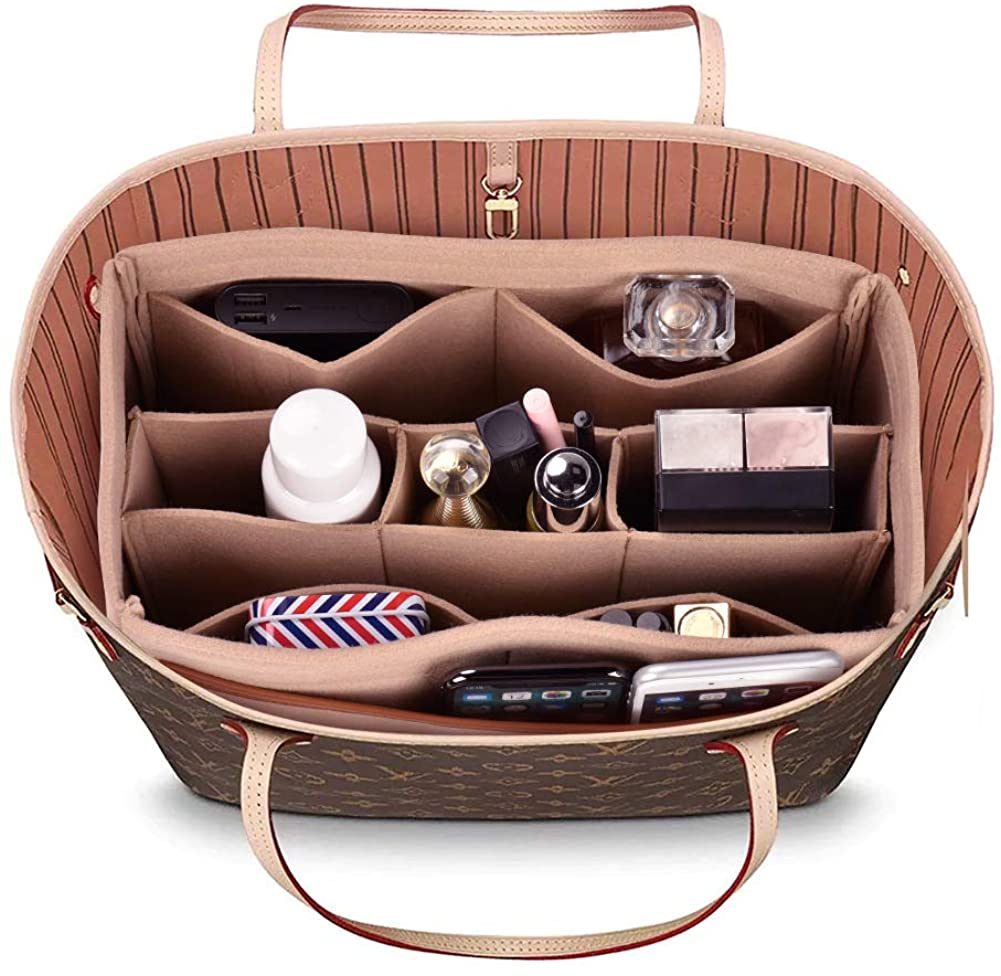 Felt Insert Bag Organizer Bag in Bag Handbag Fit LV Speedy Neverfull Longchamp