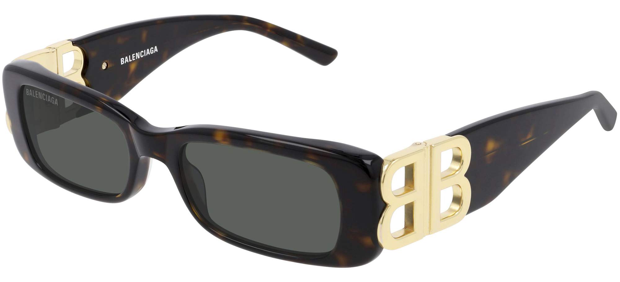 Sunglasses Balenciaga BB 0096 S- 002 Havana/Green Gold