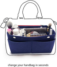 
                        
                          將圖片載入圖庫檢視器 Felt Purse Organizer Insert Bag organizer Multi Pocket Bag in Bag Organizer Shaper
                        
                      