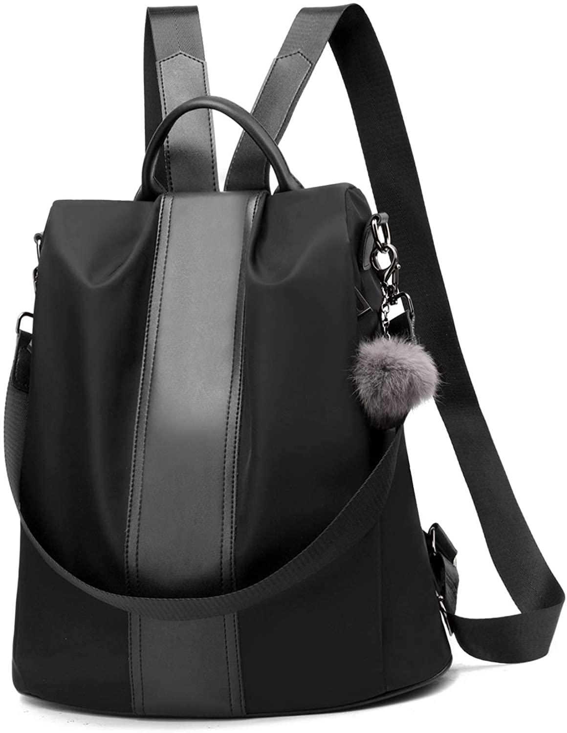 Women Backpack Purse Waterproof Nylon Anti-theft Rucksack Lightweight Shoulder Bag