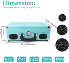 
                        
                          將圖片載入圖庫檢視器 Retro Record Player for 33/45/78 RPM Vinyl Records,Bluetooth Belt-Drive Turntable - JOY2ESpree
                        
                      