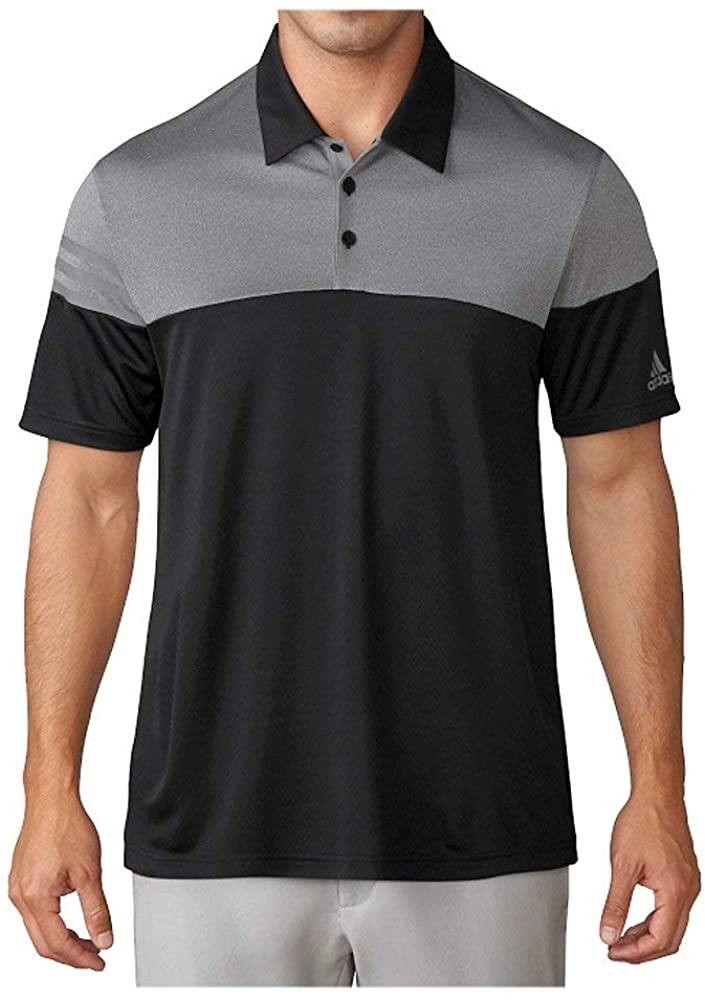 adidas Golf Men's 3-Stripes Heather Block Polo - JOY2ESpree
