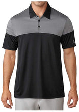 
                        
                          Load image into Gallery viewer, adidas Golf Men's 3-Stripes Heather Block Polo - JOY2ESpree
                        
                      