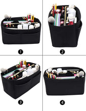 
                        
                          Cargar imagen en el visor de la galería, Felt Purse Bag Organizer Insert with zipper Bag Tote Shaper Fit Speedy Neverfull MM GM
                        
                      