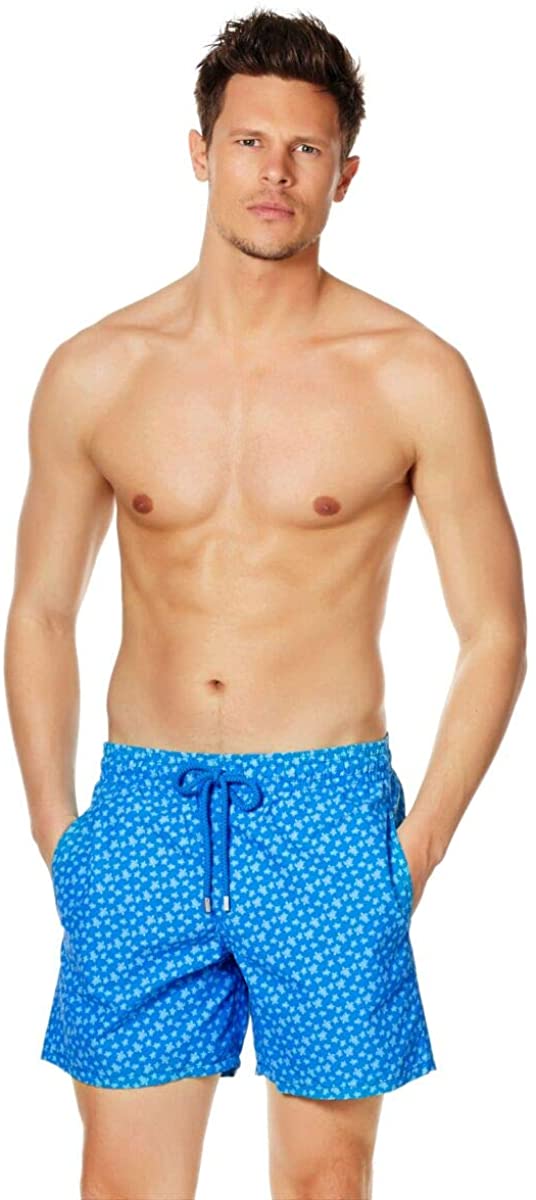 Vilebrequin Men's Moorea Micro Turtles Swim Trunk