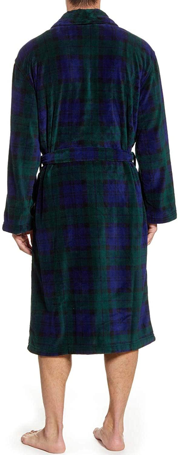 Polo Ralph Lauren Men's Microfiber Plush Long Sleeve Shawl Collar Robe