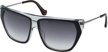 
                        
                          Muat gambar ke penampil Galeri, Balenciaga BA0105 Blue On Crystal/Red Havana Temple Tips/Light Ruthenium/Gradient One Size
                        
                      