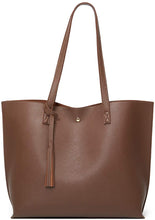 
                        
                          將圖片載入圖庫檢視器 Women's Soft Faux Leather Tote Shoulder Bag from Dreubea, Big Capacity Tassel Handbag
                        
                      