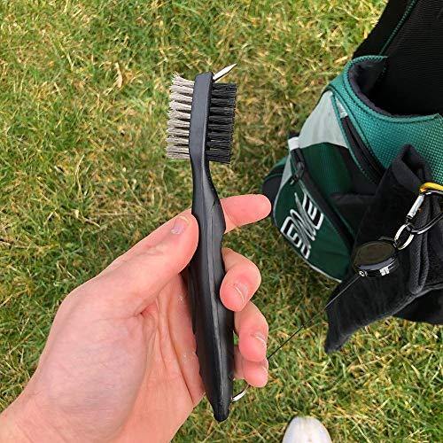 Favritt 3 Pack Golf Towel Golf Club Cleaner Set,Microfiber Fabric Waffle Pattern Towels,Heavy Duty Carabiner Clip (3Pcs) - JOY2ESpree