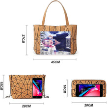 
                        
                          Load image into Gallery viewer, Women Fashion Handbags Wallet Tote Bag Shoulder Bag Top Handle Satchel Purse Set 4pcs
                        
                      