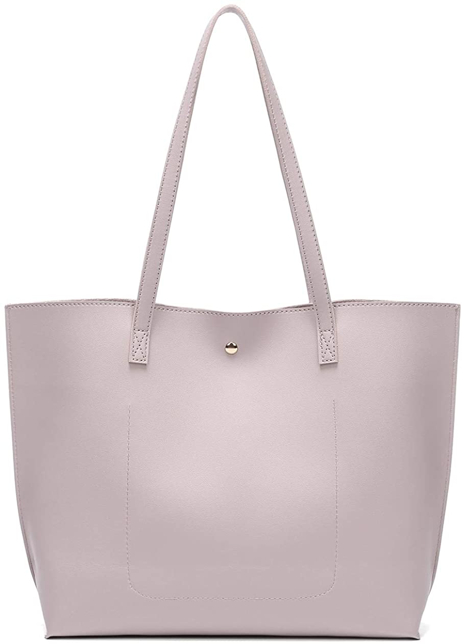 Women's Soft Faux Leather Tote Shoulder Bag from Dreubea, Big Capacity Tassel Handbag