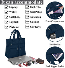 
                        
                          將圖片載入圖庫檢視器 Canvas Tote Bag Waterproof Nylon Multi Pocket Shoulder Bags Laptop Work Bag Teacher Purse and Handbags for Women &amp; Men
                        
                      