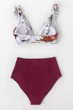 
                        
                          गैलरी व्यूवर में इमेज लोड करें, CUPSHE Women's High Waist Bikini Swimsuit Ruffle Floral Print Two Piece Bathing Suit
                        
                      
