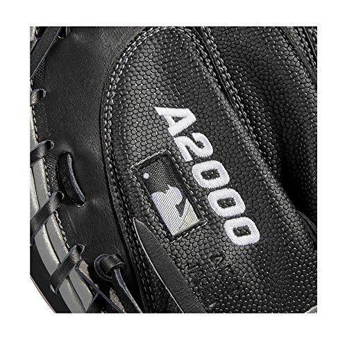 Wilson A2000 34-Inch SuperSkin Baseball Glove, Black/Silver, Left (Right Hand Throw) - JOY2ESpree