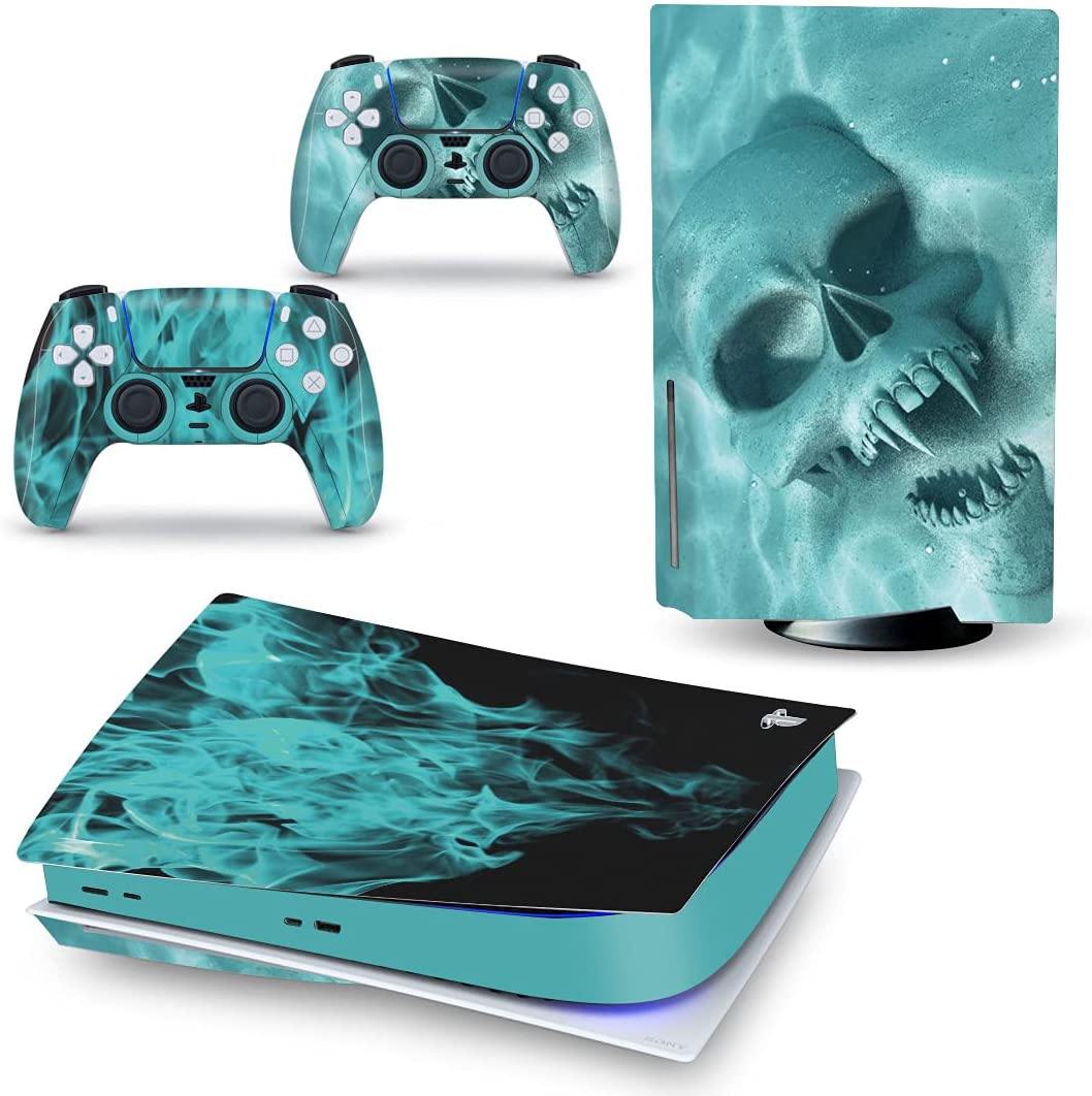 Mmoptop PS5 Skin Venom for Playstation 5 Disc Edition with Console and Dualsense Controller Full Set - JOY2ESpree