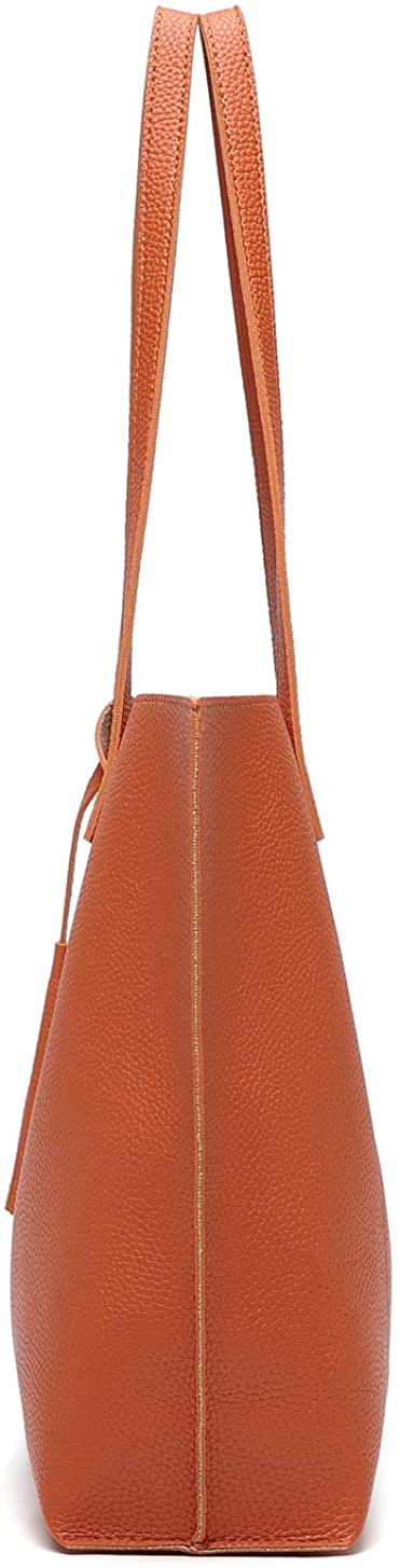 Women's Soft Faux Leather Tote Shoulder Bag from Dreubea, Big Capacity Tassel Handbag