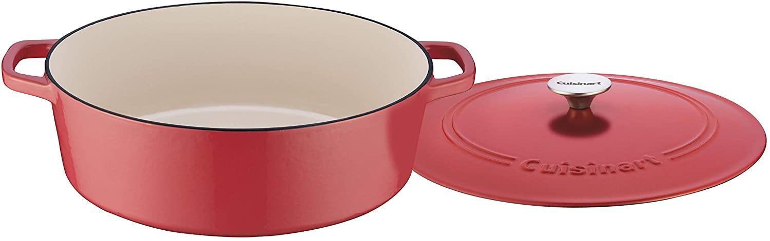 Cuisinart Cast Iron Casserole, Terracotta Orange, 7-Quart - JOY2ESpree
