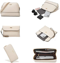 
                        
                          Load image into Gallery viewer, Women Fashion Handbags Wallet Tote Bag Shoulder Bag Top Handle Satchel Purse Set 4pcs
                        
                      