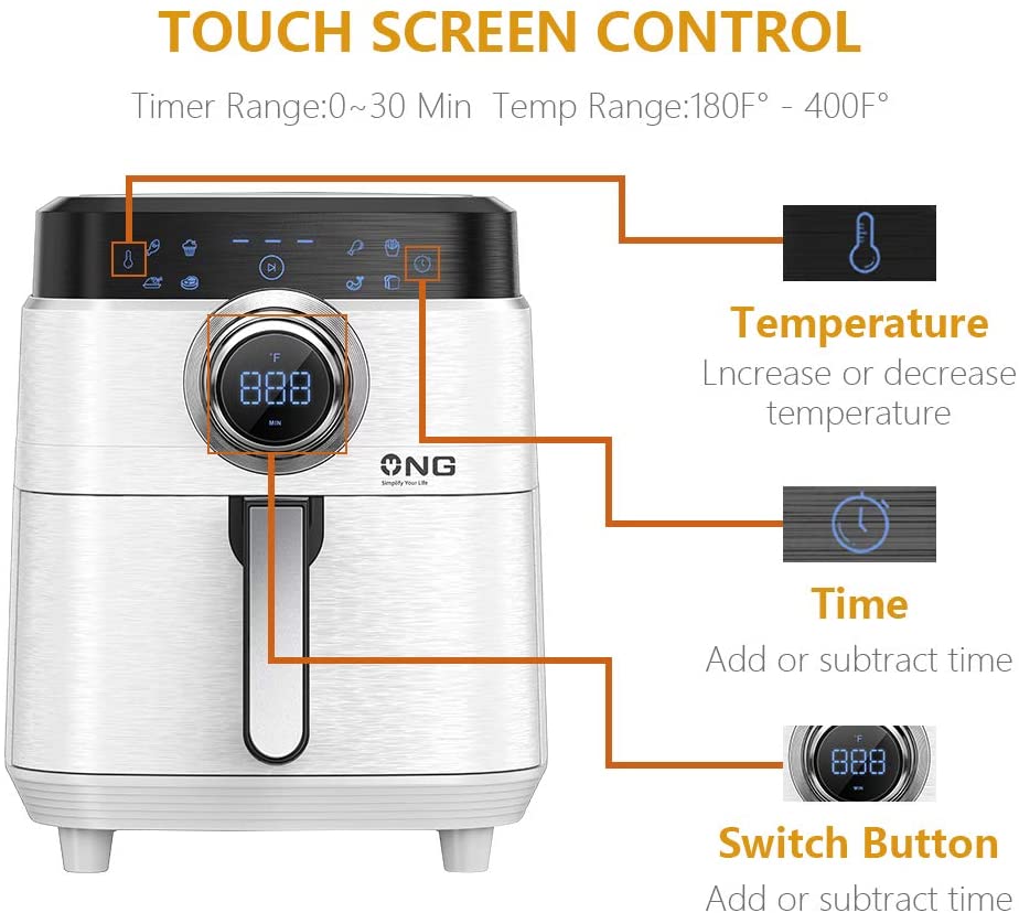 Air Fryer Convection Oven Combo 10-in-1 Countertop Airfryer 24QT Ultra Large Capacity Toaster Oven for Large Family Chicken - JOY2ESpree