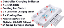 
                        
                          गैलरी व्यूवर में इमेज लोड करें, Vertical Stand for Playstation 5 with Cooling Fan Charging Station for PS5 Digital/CD-ROM Edition Console - JOY2ESpree
                        
                      