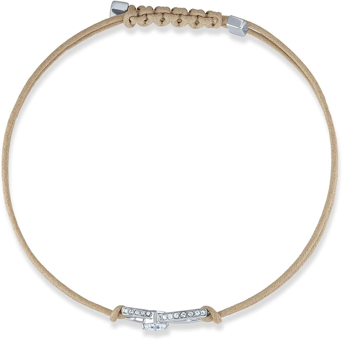 SWAROVSKI Women's Infinity Bracelet Collection, Rose Gold Tone & Rhodium Finish - JOY2ESpree