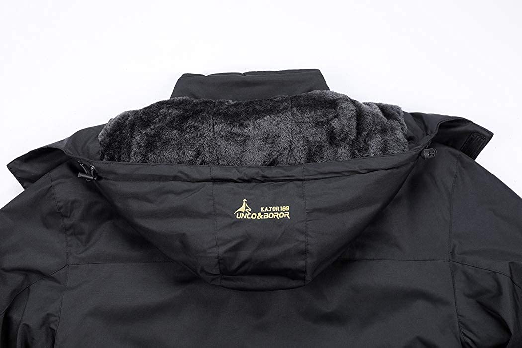 MOERDENG Men's Waterproof Ski Jacket Warm Winter Snow Coat Mountain Windbreaker Hooded Raincoat Snowboarding Jackets